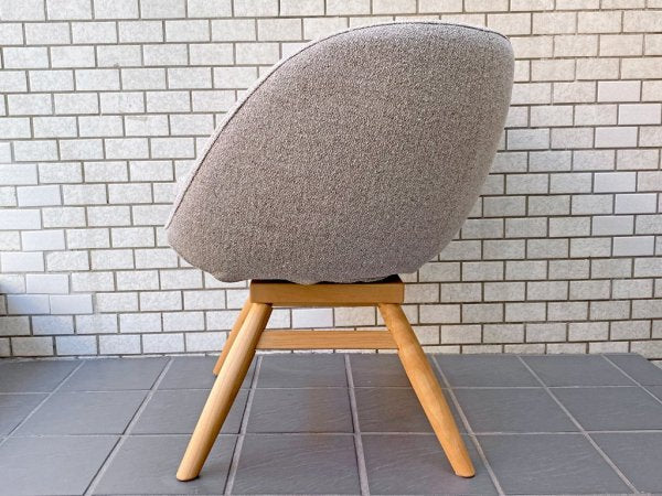 モモナチュラル Momo Natural モールドラウンドチェア MOLD ROUND CHAIR ML アルダー材 カバーリング仕様 展示美品 B ■