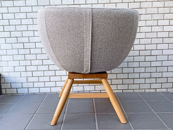 モモナチュラル Momo Natural モールドラウンドチェア MOLD ROUND CHAIR ML アルダー材 カバーリング仕様 展示美品 B ■