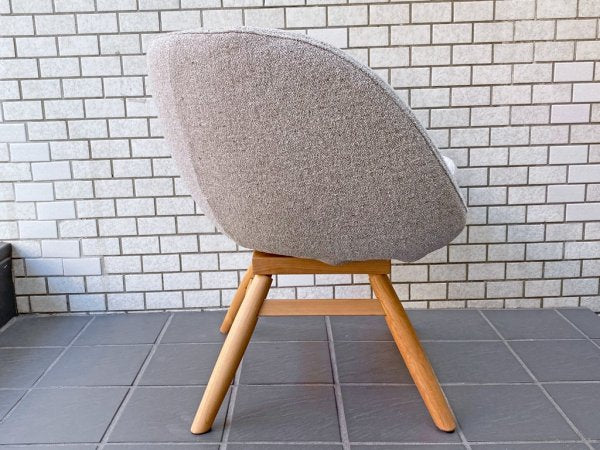 モモナチュラル Momo Natural モールドラウンドチェア MOLD ROUND CHAIR ML アルダー材 カバーリング仕様 展示美品 B ■