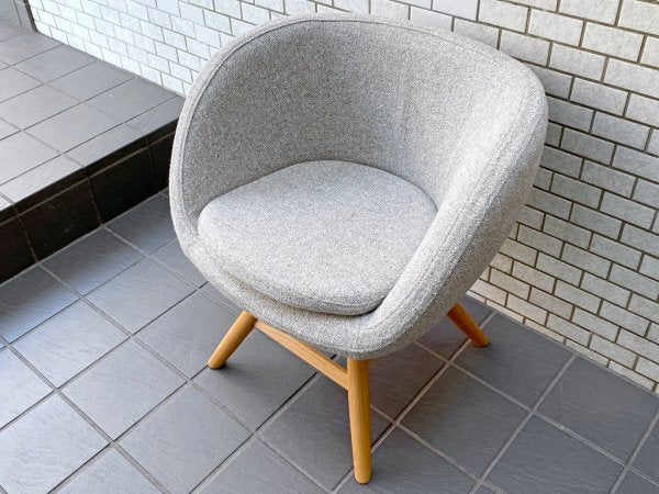 モモナチュラル Momo Natural モールドラウンドチェア MOLD ROUND CHAIR ML アルダー材 カバーリング仕様 展示美品 B ■