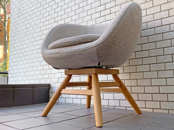 モモナチュラル Momo Natural モールドラウンドチェア MOLD ROUND CHAIR ML アルダー材 カバーリング仕様 展示美品 B ■