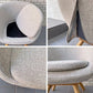 モモナチュラル Momo Natural モールドラウンドチェア MOLD ROUND CHAIR ML アルダー材 カバーリング仕様 展示美品 B ■