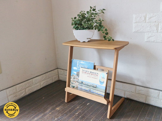 モモナチュラル MOMOnatural リバーゲート RIVER GATE SIDE B TABLE サイドテーブル マガジンラック ◎