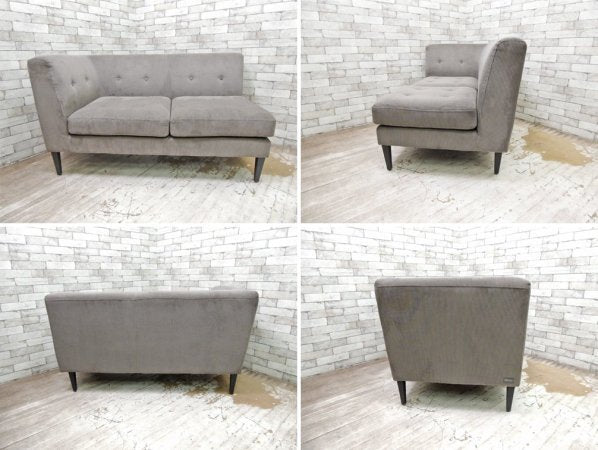 ノットアンティークス Knot antiques グレス ソファ GRESS SOFA 2人掛け 片肘 コーデュロイ ライオンバーク CRASH GATE取扱い 定価:75,900円 ●