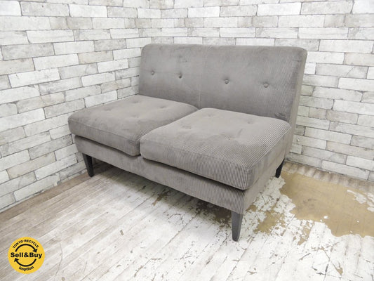 ノットアンティークス Knot antiques グレス ソファ GRESS SOFA 2人掛け 肘なし コーデュロイ ライオンバーク Sサイズ CRASH GATE取扱い 定価:52,800円 ●