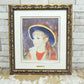 ピエール＝オーギュスト・ルノワール Pierre-Auguste Renoir 青い帽子の少女 リトグラフ 額装品 MICHEL CAZA シリアルナンバー入り 105/280 ●