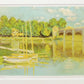 クロード・モネ Claude Monet アルジャントュイユの橋 リトグラフ 額装品 シリアルナンバー入り 140/200 ●