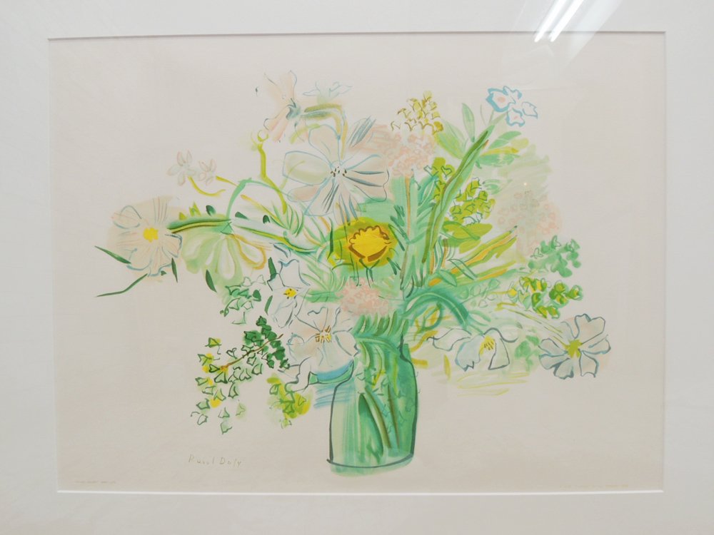 ラウル・デュフィ Raoul Duly 花束 FLEURS リトグラフ 額装品 ●