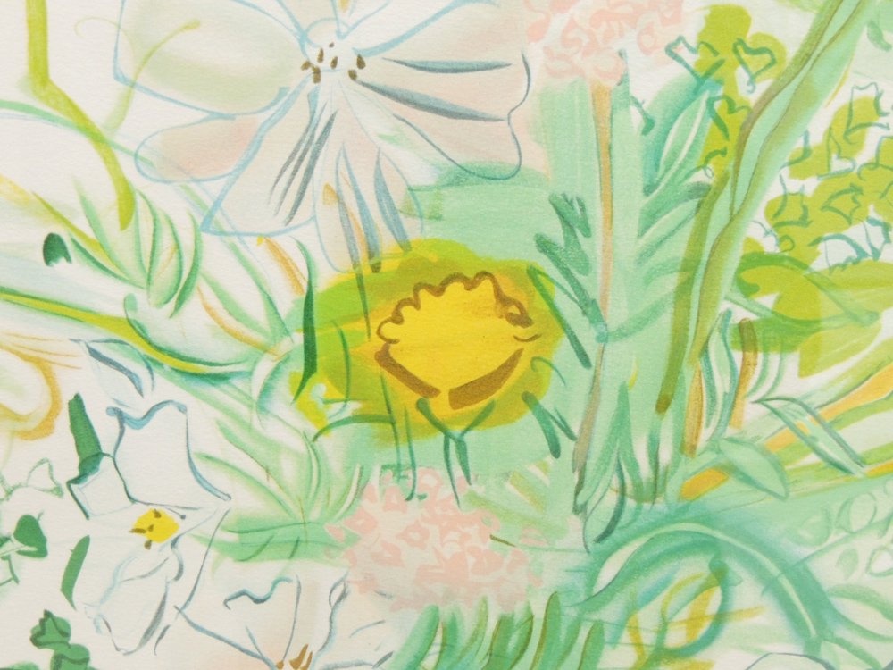 ラウル・デュフィ Raoul Duly 花束 FLEURS リトグラフ 額装品 ●