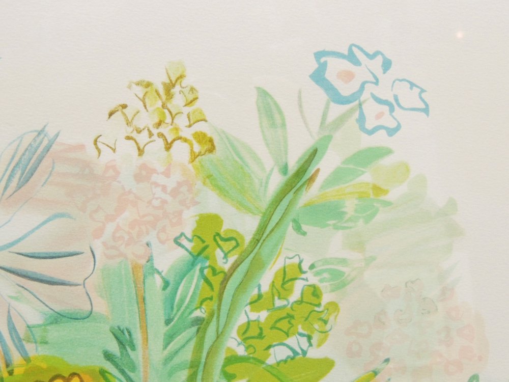 ラウル・デュフィ Raoul Duly 花束 FLEURS リトグラフ 額装品 ●