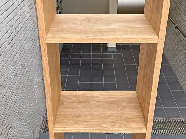 無印良品 MUJI スタッキングシェルフ 1列5段 オーク材 ナチュラル シンプルデザイン ■