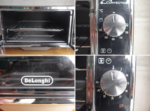 デロンギ DeLonghi  ミニコンベクションオーブン EO420J-SS ピザストーン トースター グリル ♪