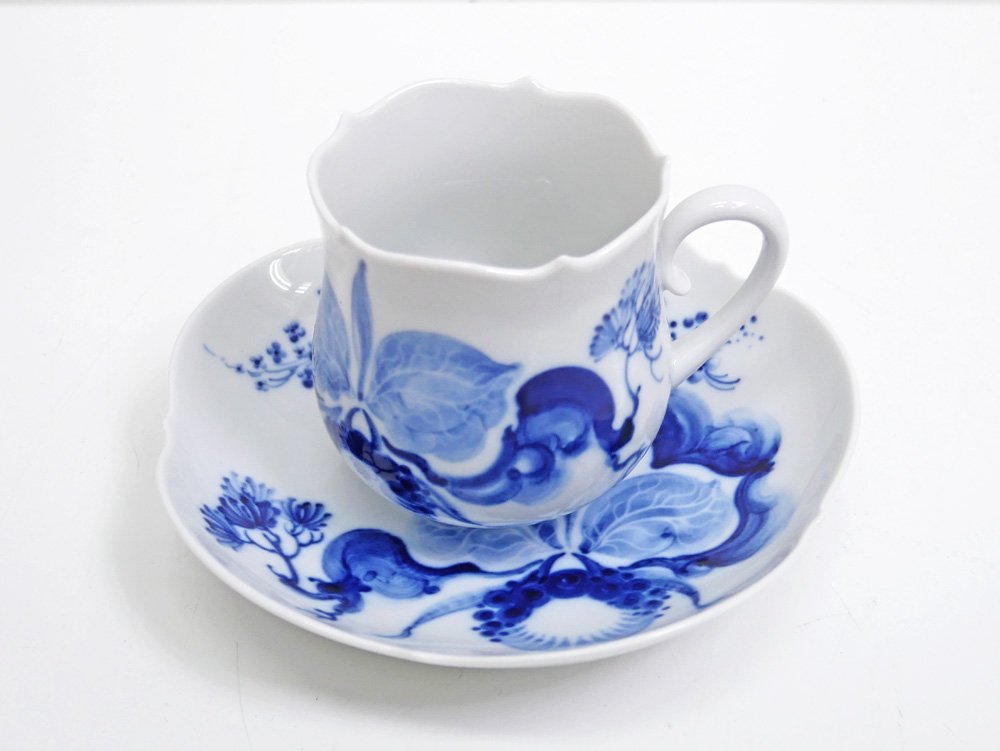 マイセン Meissen ブルーオーキッド Blue orchid カップ&ソーサー C&S A ●