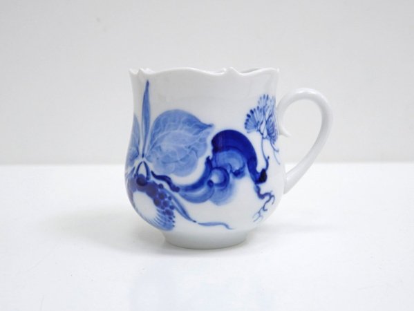 マイセン Meissen ブルーオーキッド Blue orchid カップ&ソーサー C&S A ●