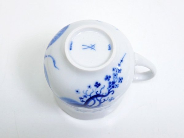 マイセン Meissen ブルーオーキッド Blue orchid カップ&ソーサー C&S A ●