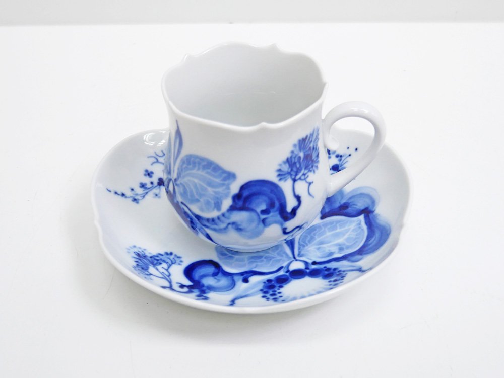 マイセン Meissen ブルーオーキッド Blue orchid カップ&ソーサー C&S B ●