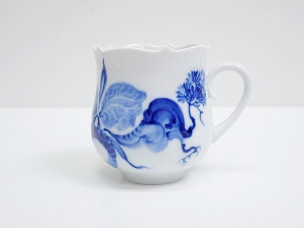 マイセン Meissen ブルーオーキッド Blue orchid カップ&ソーサー C&S B ●