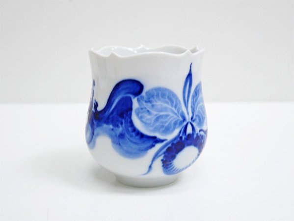 マイセン Meissen ブルーオーキッド Blue orchid カップ&ソーサー C&S B ●