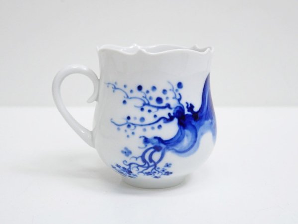 マイセン Meissen ブルーオーキッド Blue orchid カップ&ソーサー C&S B ●