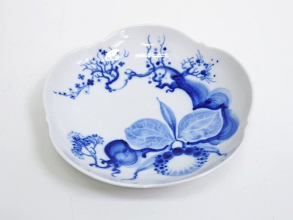 マイセン Meissen ブルーオーキッド Blue orchid カップ&ソーサー C&S B ●