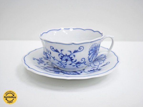 マイセン Meissen ブルーオニオン Blue Onion カップ&ソーサー C&S A ●