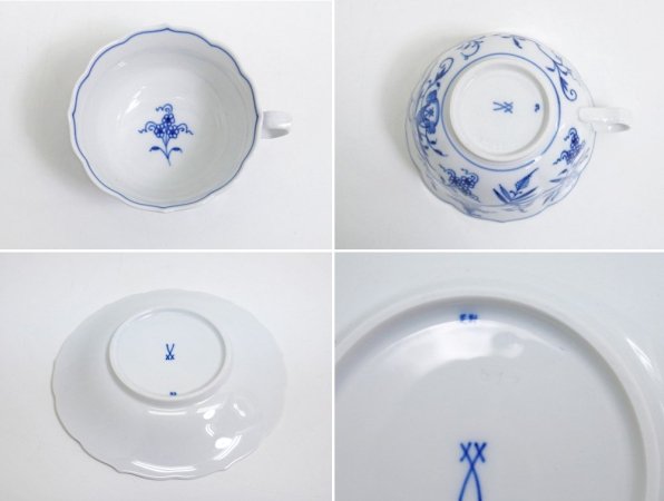 マイセン Meissen ブルーオニオン Blue Onion カップ&ソーサー C&S A ●