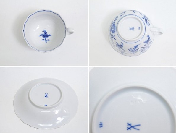 マイセン Meissen ブルーオニオン Blue Onion カップ&ソーサー C&S B ●