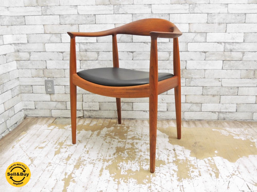 ヨハネスハンセン JOHANNES HANSEN ザ・チェア The Chair JH503 チーク材 ビンテージ ウェグナー JH焼印 美品 ●