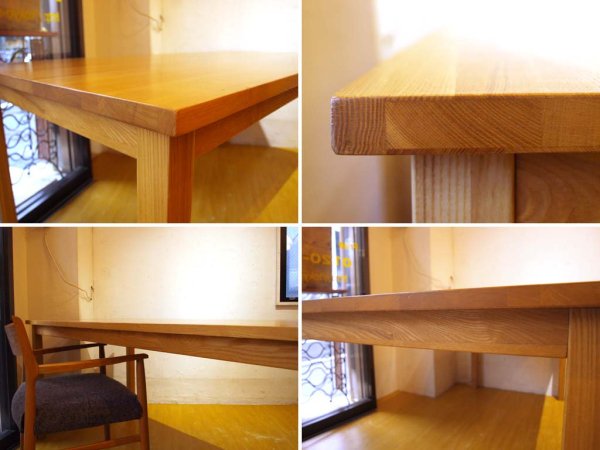 無印良品 MUJI ダイニングテーブル Dining table タモ無垢集成材 シンプル ナチュラル 幅165ｃｍ ★