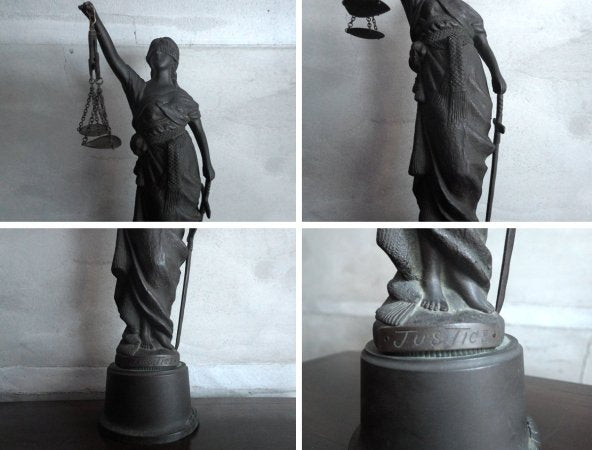正義の女神 テミス 置物 ギリシャ神話 高さ32cm ♪