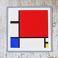 ピエト・モンドリアン Piet Mondrian コンポジション ビンテージ シルクスクリーン フランス製 ●