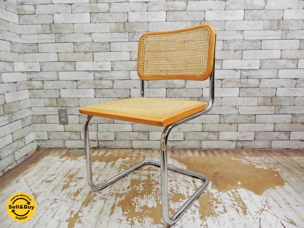 スティールライン SteelLine マルセル・ブロイヤー Marcel L Breuer チェスカチェア CescaChair バウハウス ラタン B ●