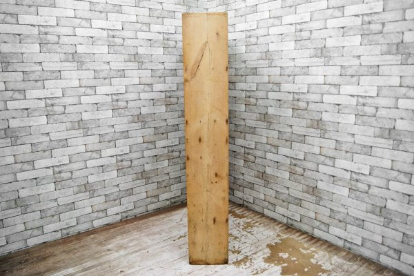 UKビンテージ 木製 オープンシェルフ ディスプレイラック 陳列棚 店舗什器 H164cm ●