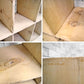 UKビンテージ 木製 オープンシェルフ ディスプレイラック 陳列棚 店舗什器 H164cm ●