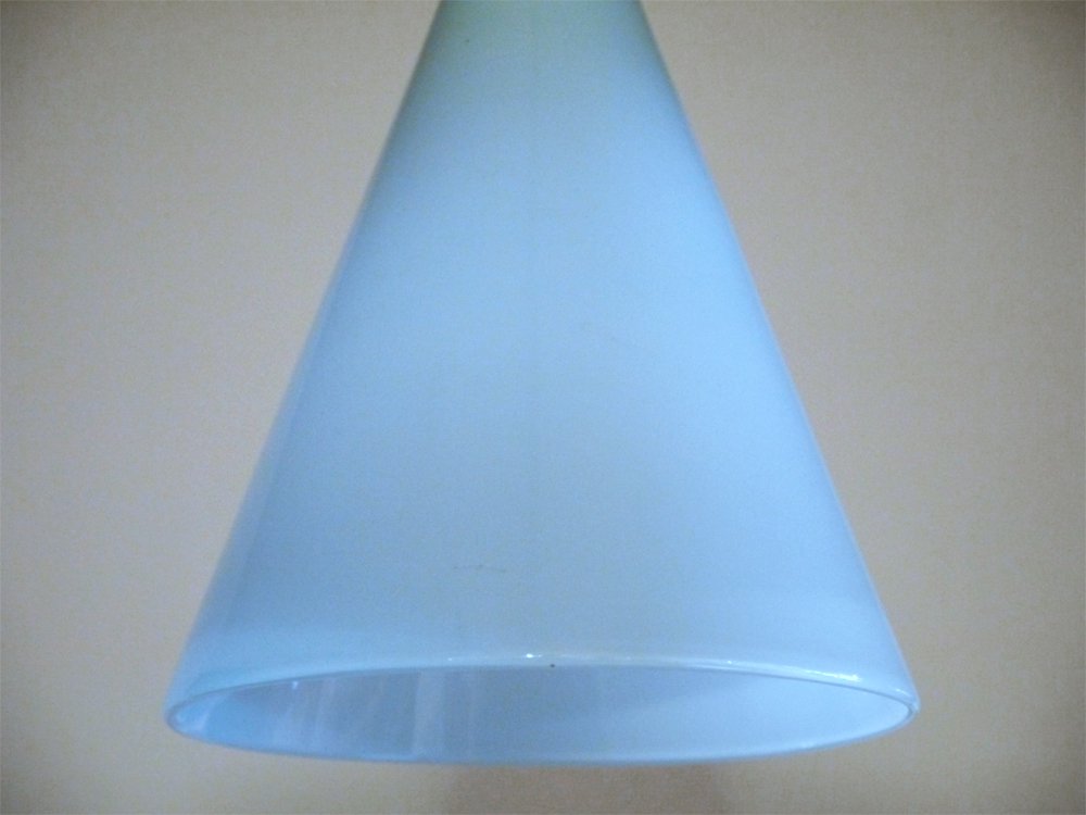 高橋禎彦 ガラス ペンダントライト 吹きガラス ブルー 照明 工芸作家 ■