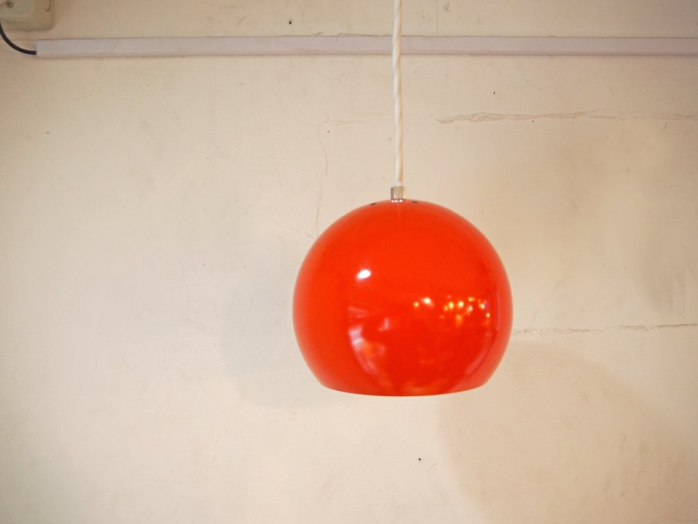 デンマークビンデージ danish vintage ボールペンダントライト ball pendant light パントンスタイル スペースエイジ オレンジ ミッドセンチュリー ビンテージ ★