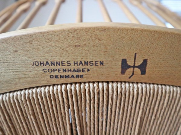 ヨハネスハンセン JOHANNES HANSEN 名作 ビンテージ JH-550 ピーコックチェア ハンス・J・ウェグナー ◎