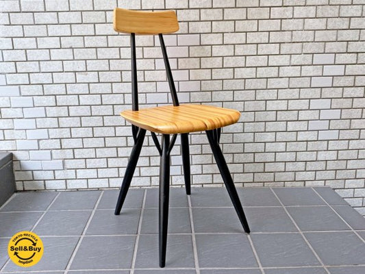 アルテック Artek ピルッカ チェア pirkka chair ハニー × ブラック パイン材 バーチ材 イルマリ・タピオヴァーラ SCOPE別注 美品 ■