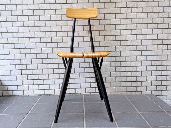 アルテック Artek ピルッカ チェア pirkka chair ハニー × ブラック パイン材 バーチ材 イルマリ・タピオヴァーラ SCOPE別注 美品 ■