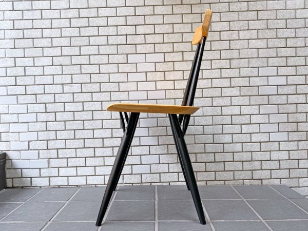 アルテック Artek ピルッカ チェア pirkka chair ハニー × ブラック パイン材 バーチ材 イルマリ・タピオヴァーラ SCOPE別注 美品 ■