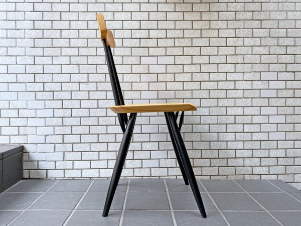 アルテック Artek ピルッカ チェア pirkka chair ハニー × ブラック パイン材 バーチ材 イルマリ・タピオヴァーラ SCOPE別注 美品 ■