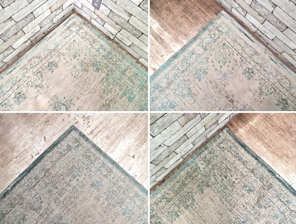 ルイデポーター Louis De Poortere ベルギーラグ ジェイドオイスター Jade Oyster ビンテージスタイル メダリオン 絨毯 カーペット 140×200 ●