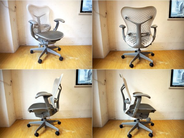 ハーマンミラー Herman Miller ミラチェア Mirra Chair スタジオ7.5 アルパインカラーバック × シートカラー シャドー ★