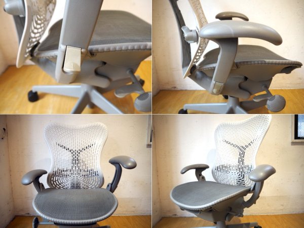 ハーマンミラー Herman Miller ミラチェア Mirra Chair スタジオ7.5 アルパインカラーバック × シートカラー シャドー ★