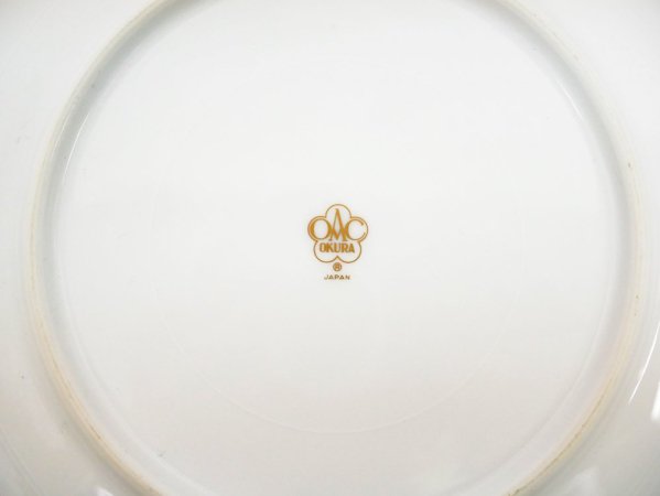 大倉陶園 OKURA フェアリーローズ マチルダ デザート皿 20cm プレート バラ 白磁 F ●