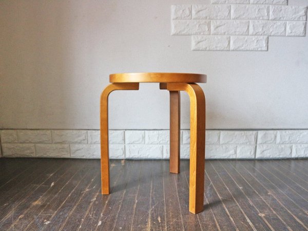 アルテック artek スツール60 STOOL60 アアルトスツール スコープ別注 スモーキーブルー ハニーステイン アルヴァ アアルト ◎