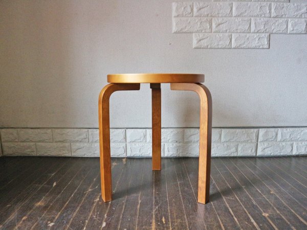 アルテック artek スツール60 STOOL60 アアルトスツール スコープ別注 レッド ハニーステイン アルヴァ アアルト ◎