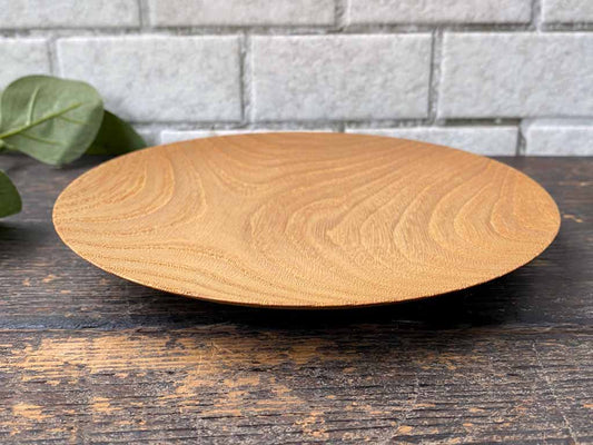 三谷龍二 パン皿 17㎝ 山桜 木の器 プレート 平皿 現代作家 H ■