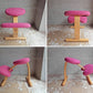 リボ Rybo バランスイージー Balance Easy ピンク カバーリング ノルウェー 学習椅子 カバー付き ♪