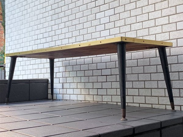 USビンテージ タイルトップ天板 リビングテーブル コーヒーテーブル 米国 アメリカ ミッドセンチュリー ■